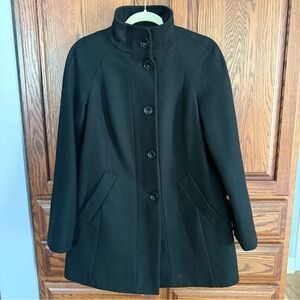 London Fog Classic Black Pea Coat